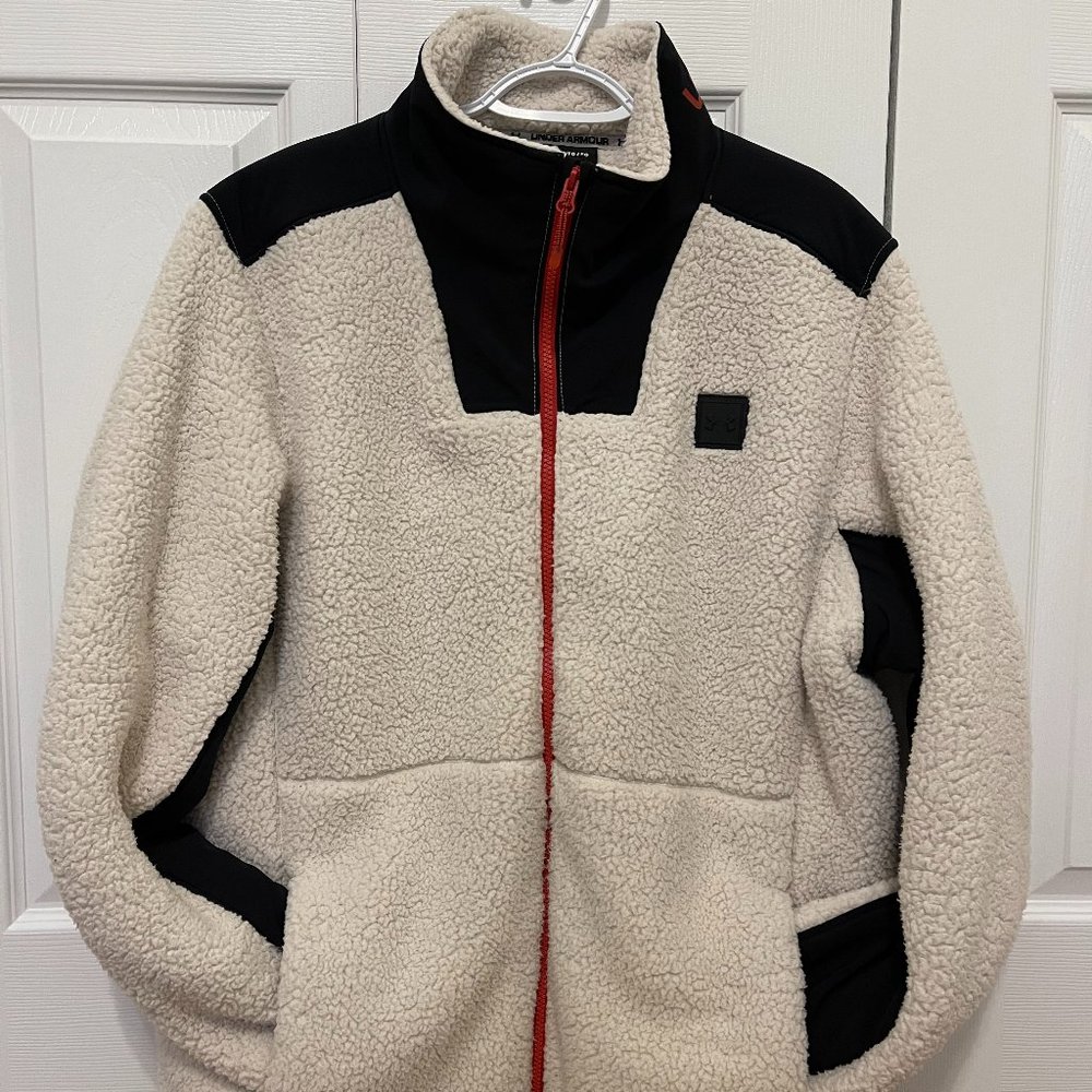 Preloved Men's Under Armour (UA) Legacy Sherpa Full-Zip - XL - SUMMIT WHITE